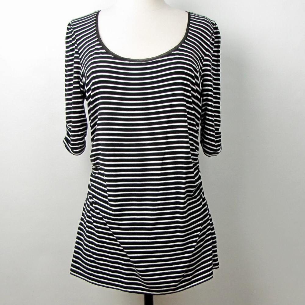 White House | Black Market Striped Jersey Tee S